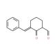 3-Benzylidene-2-oxo-cyclohexanecarbaldehyde (CAS 69009-80-9) - chemical structure image