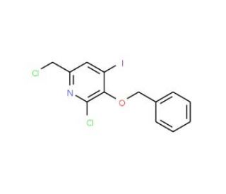 3-(Benzyloxy)-2-chloro-6-(chloromethyl)-4-iodopyridine - chemical structure image
