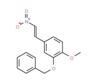 3-Benzyloxy-4-methoxy-&beta;-nitrostyrene (CAS 55507-05-6) - chemical structure image