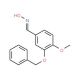 3-(benzyloxy)-4-methoxybenzaldehyde oxime (CAS 55667-17-9) - chemical structure image