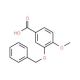 3-Benzyloxy-4-methoxybenzoic acid (CAS 58452-00-9) - chemical structure image