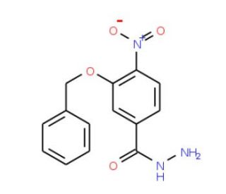 3-(Benzyloxy)-4-nitrobenzenecarbohydrazide - chemical structure image