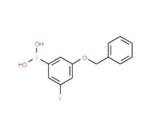3-Benzyloxy-5-fluorobenzeneboronic acid (CAS 850589-56-9) - chemical structure image