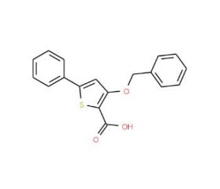 3-(benzyloxy)-5-phenylthiophene-2-carboxylic acid - chemical structure image