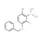 3-(Benzyloxy)-6-bromo-2-fluorophenylboronic acid (CAS 957035-10-8) - chemical structure image