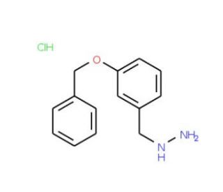 (3-Benzyloxy-benzyl)-hydrazine hydrochloride (CAS 40051-69-2) - chemical structure image