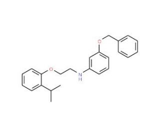 3-(Benzyloxy)-N-[2-(2-isopropylphenoxy)ethyl]-aniline - chemical structure image