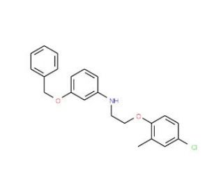 3-(Benzyloxy)-N-[2-(4-chloro-2-methylphenoxy)-ethyl]aniline - chemical structure image