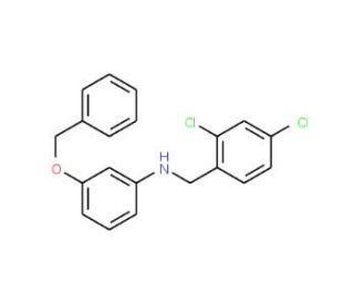 3-(Benzyloxy)-N-(2,4-dichlorobenzyl)aniline - chemical structure image