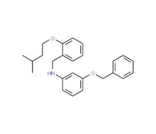 3-(Benzyloxy)-N-[2-(isopentyloxy)benzyl]aniline - chemical structure image