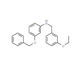 3-(Benzyloxy)-N-(3-ethoxybenzyl)aniline - chemical structure image