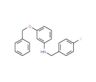 3-(Benzyloxy)-N-(4-fluorobenzyl)aniline - chemical structure image