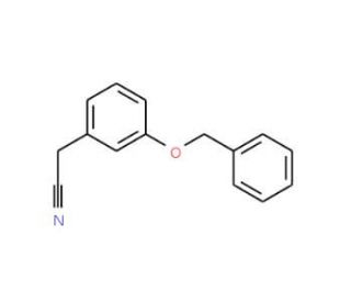 3-Benzyloxyphenylacetonitrile (CAS 20967-96-8) - chemical structure image