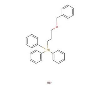 (3-Benzyloxypropyl)triphenylphosphonium bromide (CAS 54314-85-1) - chemical structure image