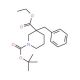 3-Benzylpiperidine-1,3-dicarboxylic acid1-tert-butyl ester 3-ethyl ester (CAS 170842-80-5) - chemical structure image