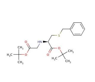3-Benzylsulfanyl-2-(tBoc-methyl-amino)-propionic Acid tBu Ester - chemical structure image