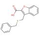 3-Benzylsulfanylmethyl-benzofuran-2-carboxylic acid - chemical structure image