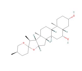3&beta;,6&beta;-Chlorogenin (CAS 41743-71-9) - chemical structure image