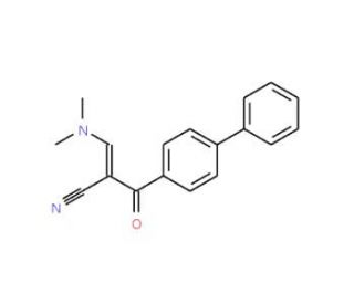 3-(Biphenyl-4-yl)-2-[(dimethylamino)methylene]-3-oxopropanenitrile (CAS 138716-53-7) - chemical structure image