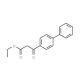 3-Biphenyl-4-yl-3-oxo-propionic acid ethyl ester (CAS 57477-98-2) - chemical structure image