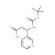 3-Boc-amino-3-(3-pyridyl)-propionic acid (CAS 166194-68-9) - chemical structure image