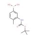 3-BOC-amino-4-methylphenylboronic acid (CAS 850568-81-9) - chemical structure image