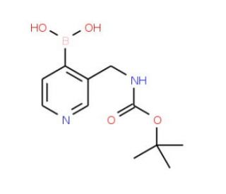 3-(Boc-aminomethyl)pyridine-4-boronic acid (CAS 433969-29-0) - chemical structure image