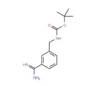 3-Boc-aminomethylbenzamidine (CAS 886362-52-3) - chemical structure image