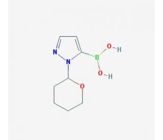 3-boronic acid-2-(tetrahydropyran-2-yl)-1H-pyrazole (CAS 1105511-68-9) - chemical structure image
