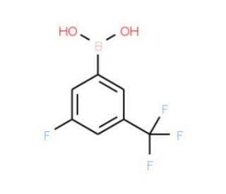 3-Borono-5-fluorobenzotrifluoride (CAS 159020-59-4) - chemical structure image