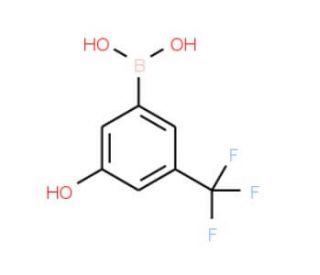 3-Borono-5-hydroxybenzotrifluoride (CAS 957062-66-7) - chemical structure image
