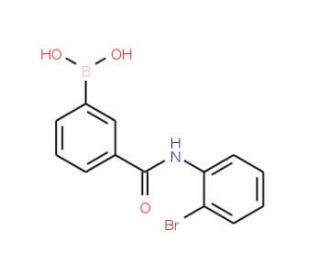 3-Borono-N-(2-bromophenyl)benzamide (CAS 874288-30-9) - chemical structure image