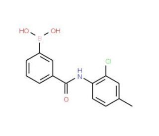 3-Borono-N-(2-chloro-4-methylphenyl)benzamide (CAS 957060-97-8) - chemical structure image