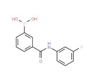 3-Borono-N-(3-fluorophenyl)benzamide (CAS 874288-34-3) - chemical structure image