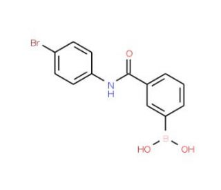 3-Borono-N-(4-bromophenyl)benzamide (CAS 874288-28-5) - chemical structure image