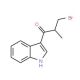 3-Bromo-1-(1H-indol-3-yl)-2-methylpropan-1-one - chemical structure image