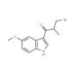 3-Bromo-1-(5-methoxy-1H-indol-3-yl)-2-methylpropan-1-one - chemical structure image