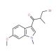 3-Bromo-1-(6-methoxy-1-methyl-1H-indol-3-yl)-2-methylpropan-1-one - chemical structure image