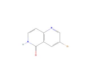 3-Bromo-1,6-naphthyridin-5(6H)-one (CAS 1260665-60-8) - chemical structure image