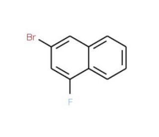 3-Bromo-1-fluoronaphthalene (CAS 13772-59-3) - chemical structure image