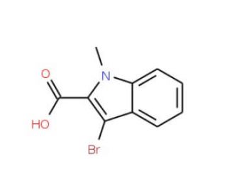 3-Bromo-1-methyl-1H-indole-2-carboxylic acid - chemical structure image