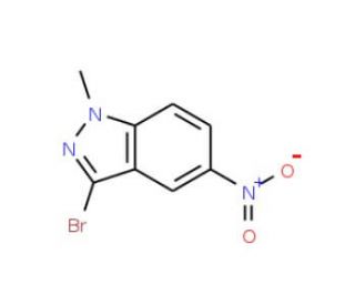 3-Bromo-1-methyl-5-nitro-1H-indazole (CAS 74209-25-9) - chemical structure image