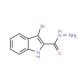 3-Bromo-1H-indole-2-carbohydrazide - chemical structure image