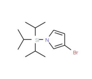 3-Bromo-1(triisopropysilyl)pyrrole (CAS 87630-36-2) - chemical structure image