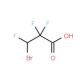 3-Bromo-2,2,3-trifluoropropanoic acid (CAS 679-95-8) - chemical structure image