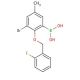 3-Bromo-2-(2′-fluorobenzyloxy)-5-methylphenylboronic acid (CAS 849062-18-6) - chemical structure image