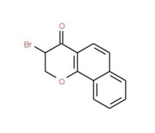 3-Bromo-2,3-dihydro-benzo[h]chromen-4-one (CAS 93416-98-9) - chemical structure image