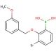 3-Bromo-2-(3′-methoxybenzyloxy)phenylboronic acid (CAS 849052-24-0) - chemical structure image