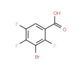3-Bromo-2,4,5-trifluorobenzoic acid (CAS 104222-42-6) - chemical structure image
