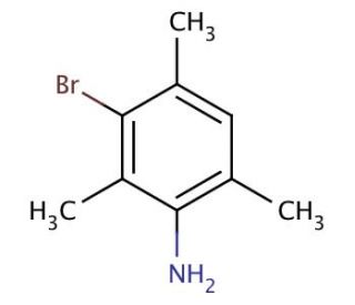 3-Bromo-2,4,6-trimethylaniline (CAS 82842-52-2) - chemical structure image